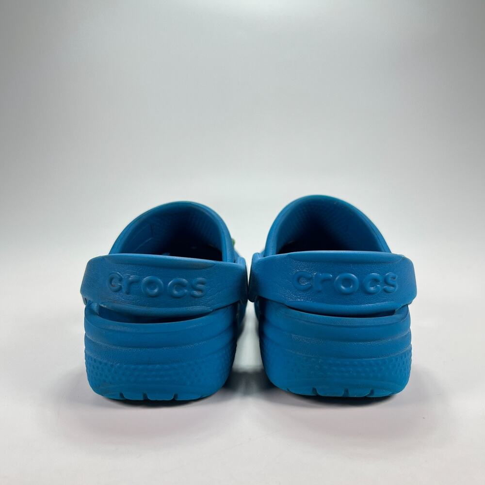 Crocs Classic Clog Blue Lightweight Adjustable Straps Slip On Shoes Kids Size 8 - Picture 5 of 8